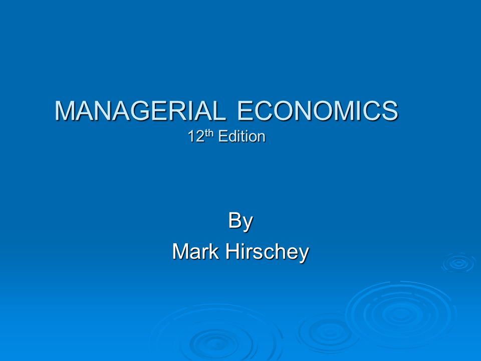 Financial economics